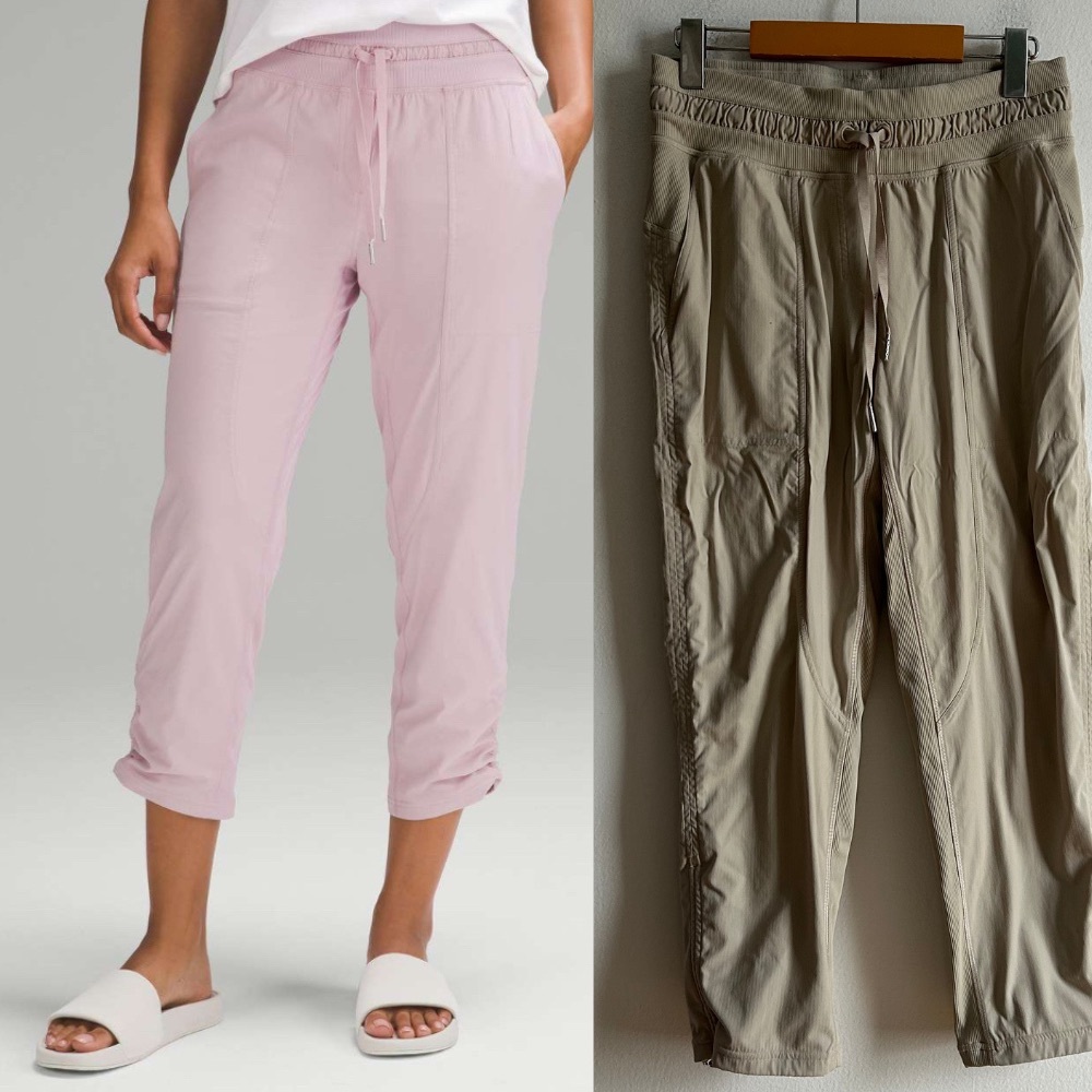 Lululemon Sz 6 2024 Dance Studio Mid-Rise Cropped Cream Pant